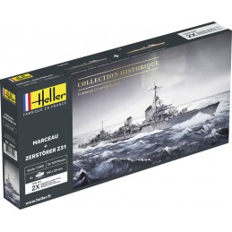 Coffret bateaux Marceau + Zerstörer Z31 1/400 Heller Heller HEL-85009 - 1