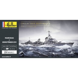 Coffret bateaux Marceau + Zerstörer Z31 1/400 Heller Heller HEL-85009 - 2