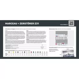 Boat box Marceau + Zerstörer Z31 1/400 Heller Heller HEL-85009 - 3