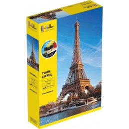 Tour Eiffel 1/650 Heller + colle et peintures Heller HEL-57201 - 1