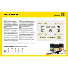 Tour Eiffel 1/650 Heller + colle et peintures Heller HEL-57201 - 3