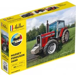 Tracteur Massey-Ferguson 2680 1/24 Heller + colle et peintures Heller HEL-57402 - 1