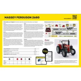 Tracteur Massey-Ferguson 2680 1/24 Heller + colle et peintures Heller HEL-57402 - 3