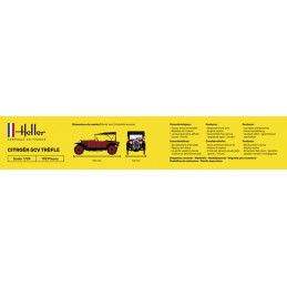 Citroën 5CV Trèfle 1/24 Heller + colle et peintures Heller 56702 - 4