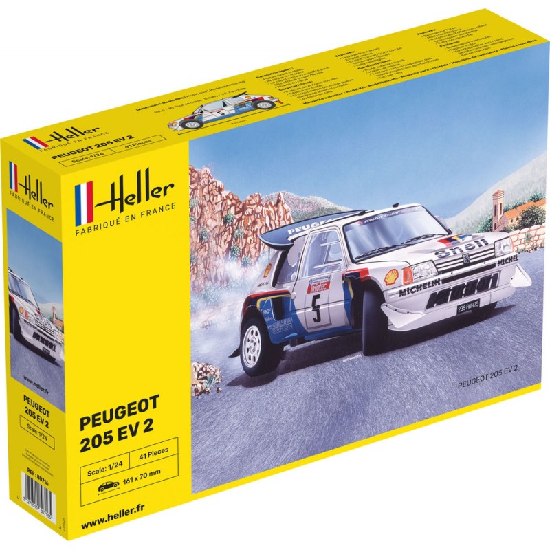 Peugeot 205 EV 2 1/24 Heller Heller 80716 - 1