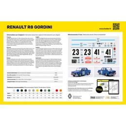 Renault R8 Gordini 1/24 Heller + colle et peintures Heller HEL-56700 - 3