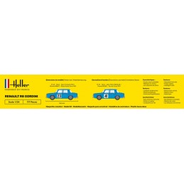 Renault R8 Gordini 1/24 Heller + colle et peintures Heller HEL-56700 - 4