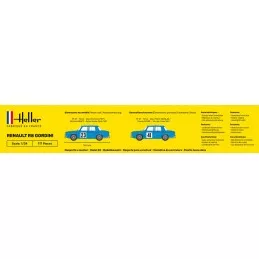 Renault R8 Gordini 1/24 Heller + glue and paints Heller HEL-56700 - 4