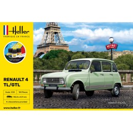 Renault 4L 1/24 Heller + colle et peintures Heller HEL-56759 - 2