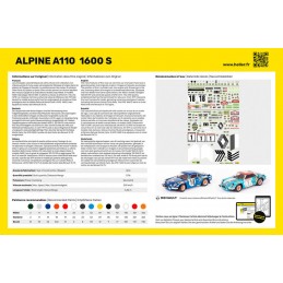 Alpine A110 1600 S 1/24 Heller + colle et peintures Heller HEL-56745 - 3