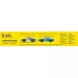 Alpine A110 1600 S 1/24 Heller + glues and paints Heller HEL-56745 - 4
