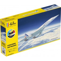 Concorde Air France 1/125 Heller + colle et peintures Heller HEL-56445 - 1