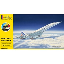 Concorde Air France 1/125 Heller + colle et peintures Heller HEL-56445 - 2
