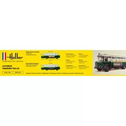 Bus Parisien TN6 C2 1/24 Heller + glue and paints Heller 56789 - 4