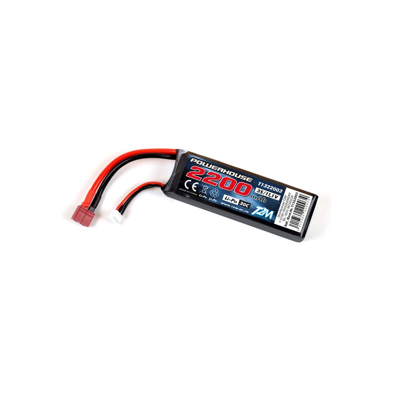 Li-Po 2200mAh 30C 3S 11,1V (Dean) T2M T2M T1322003 - 1