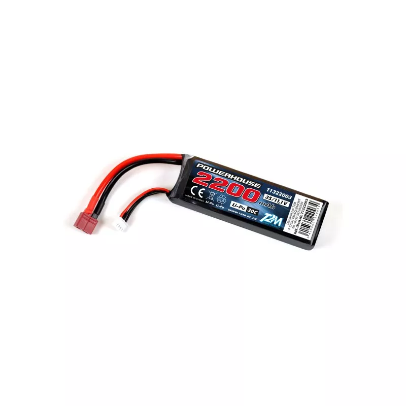Li-Po 2200mAh 30C 3S 11.1V (Dean) T2M T2M T1322003 - 1