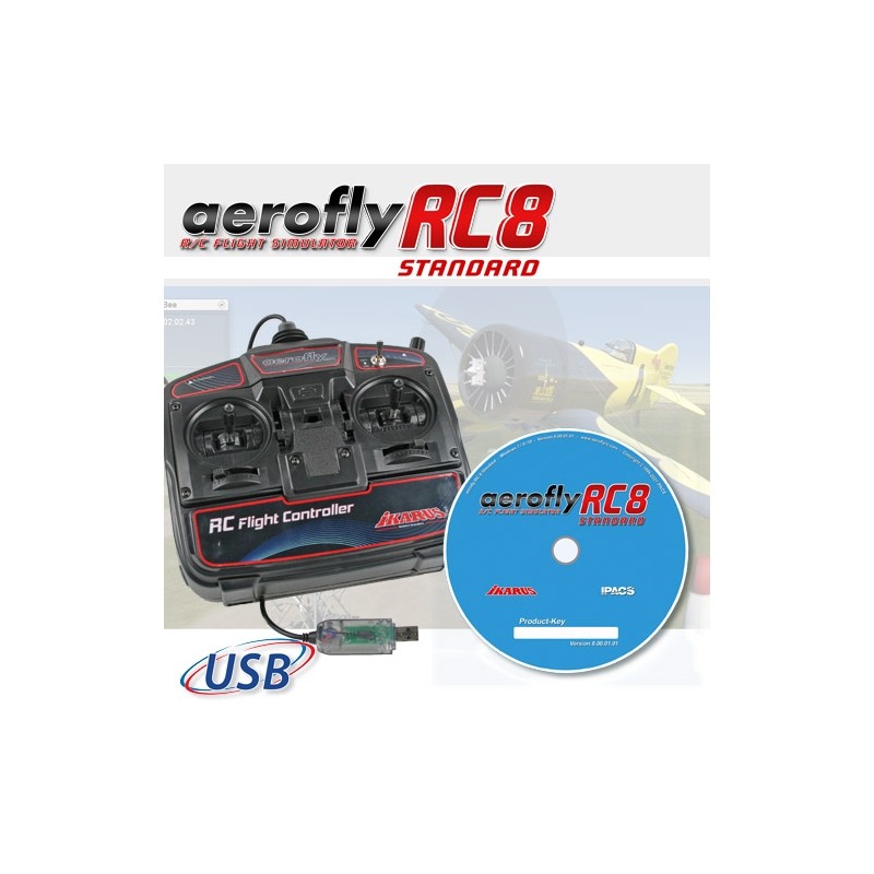 Simulator Aerofly RC7 + remote control USB Ikarus Ikarus IK3031050 - 1