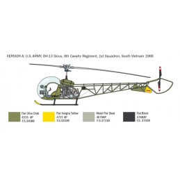 Hélicoptère OH-13 Sioux 1/48 Italeri Italeri I2820 - 4