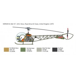 Hélicoptère OH-13 Sioux 1/48 Italeri Italeri I2820 - 5