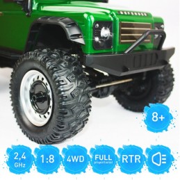 Crawler Land Rover Defender Vert 4WD 2.4Ghz 1/8 RTR Siva Siva SV-50560 - 2