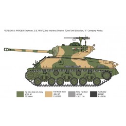 Char M4A3E8 Sherman "Guerre de Corée" 1/35 Italeri Italeri I6586 - 4