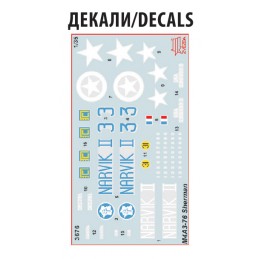 Tank Sherman M4A3 (76) 1/35 Zvezda Zvezda Z3676 - 7