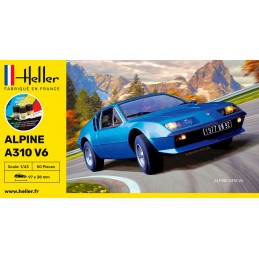 Alpine A310 V6 1/43 Heller + glue and paints Heller 56146 - 2