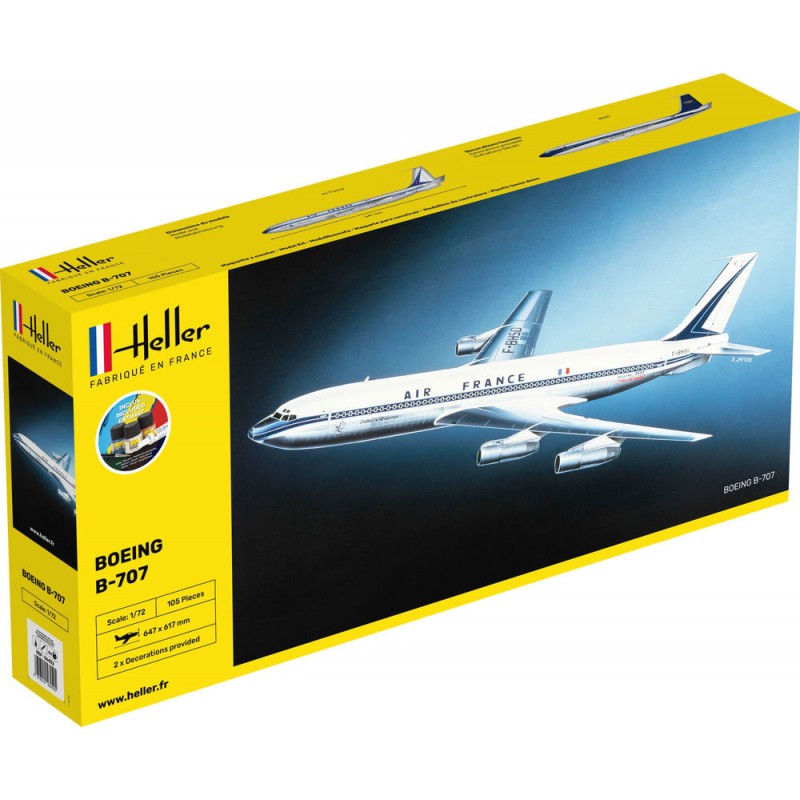 Boeing B-707 Air France 1/72 Heller + glue and paints Heller 56452 - 1