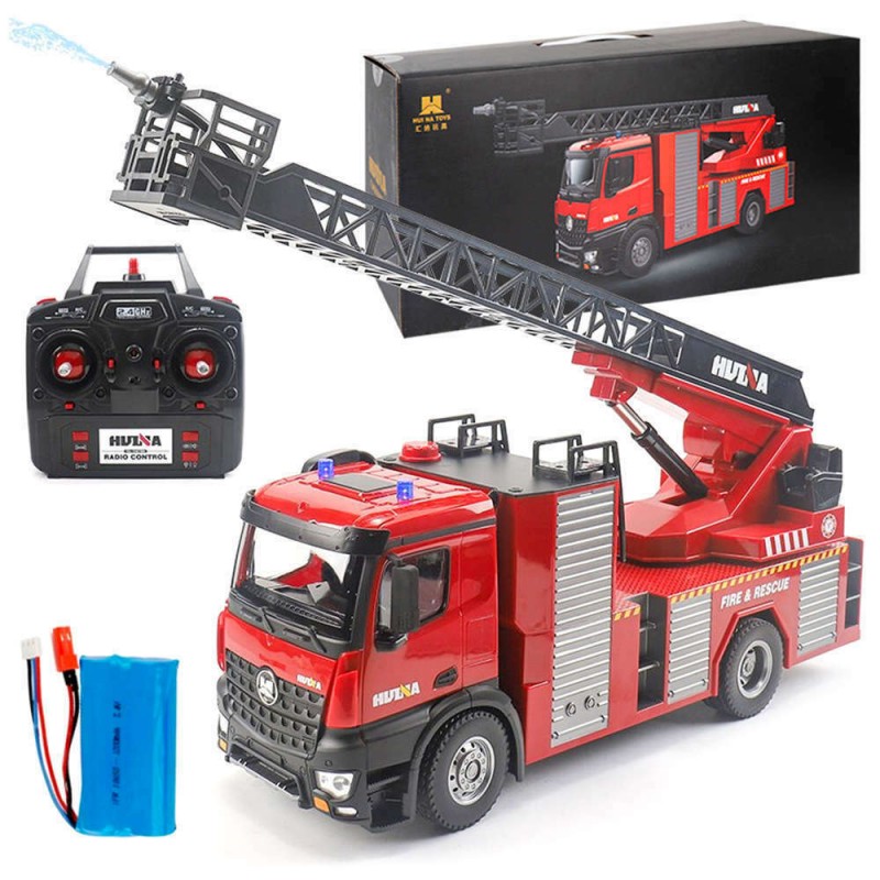 Camion de pompier lance incendie RC 1/14 2.4Ghz - HuiNa - CY1562