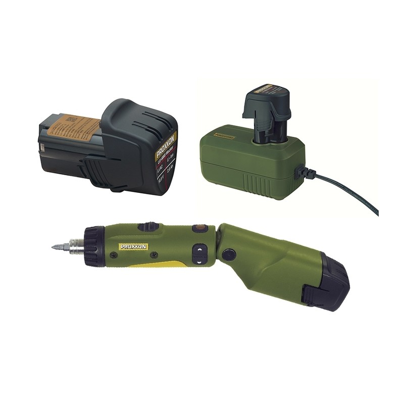 KS/A - Tournevis, visseuse articulé électrique sans fil + Chargeur + Batterie Proxxon Proxxon PRX-29840 - 1