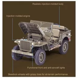 Jeep Willys 1941 MB Scaler 1/6 RTR Roc Hobby Roc Hobby ROC001RS - 12