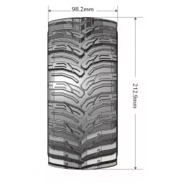 X-Cyclone Tires + Black Traxxas X-Maxx Rims (x2) Louise RC Louise RC L-T3298B - 2
