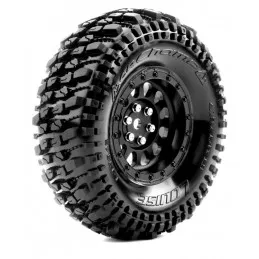 Pneus CR-Champ class 1 + Jantes 1.9" Noir 1/10 (x2) Louise RC Louise RC L-T3345VB - 1