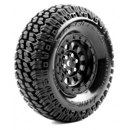 Cr-Griffin class 1 tires + 1.9" black wheels class 1 1/10 (x2) Louise RC Louise RC L-T3344VB - 1