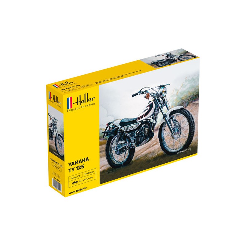 Moto Yamaha TY 125 1/8 Heller Heller HEL-80902 - 1