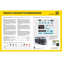 Renault Estafette Gendarmerie 1/24 Heller + colle et peintures Heller HEL-56742 - 3