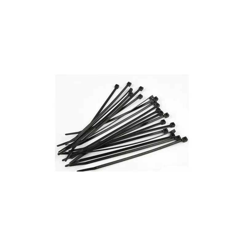 Black ryslan necklaces 200x2.5mm (10) Fastrax Fastrax FAST106BK - 1