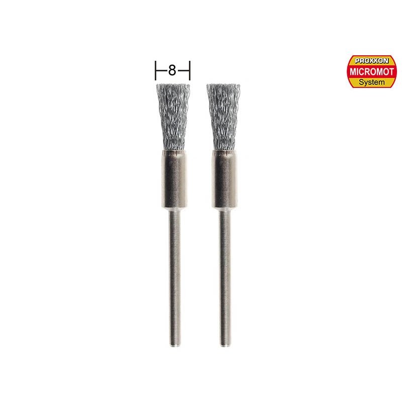 Brush brushes made of stainless steel Ø 8 mm (x2) Proxxon Proxxon PRX-28955 - 1
