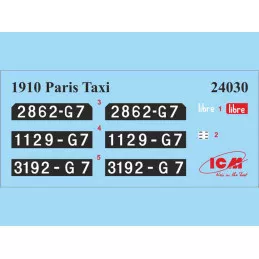 Renault AG 1910 Taxi Parisien 1/24 ICM  24030 - 9