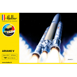 Fusée Ariane 5 1/125 Heller + colle et peintures Heller HEL-56441 - 2
