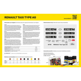 Renault Taxi Type AG 1/24 Heller + colle et peintures Heller HEL-35705 - 3