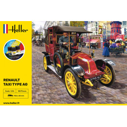 Renault Taxi Type AG 1/24 Heller + colle et peintures Heller HEL-35705 - 2