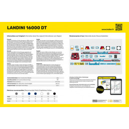 Tractor LANDINI 16000 DT 1/24 Heller + glue and paintsTractor LANDINI 16000 DT 1/24 Heller + glue and paints Heller HEL-57403 - 