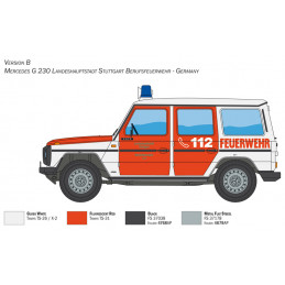 Mercedes G230 Pompiers 1/24 Italeri Italeri I3663 - 5
