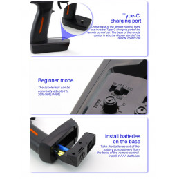 Micro Monster Truck noir 1/76 RTR Turbo Racing Turbo Racing TB-C81-BL - 9