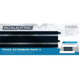 Pack Extension 4, ligne droite (x4) circuit 1/32 Scalextric Scalextric C8526 - 2