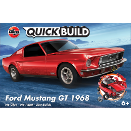 Ford Mustang GT 1968 - Quick Build Airfix Airfix J6035 - 1