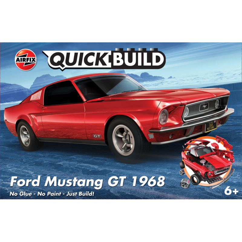 Ford Mustang GT 1968 - Quick Build Airfix Airfix J6035 - 1