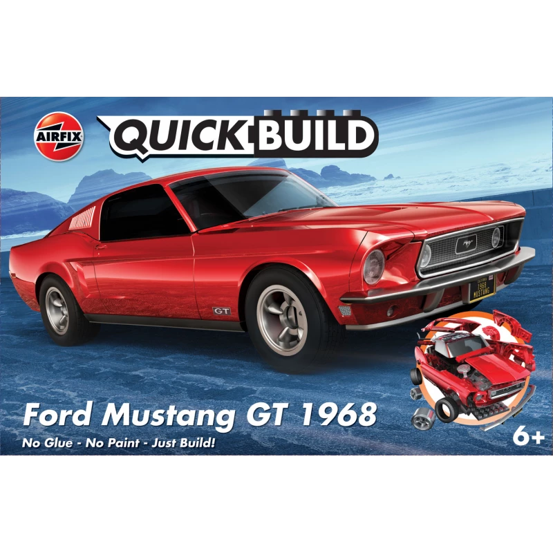 Ford Mustang GT 1968 - Quick Build Airfix Airfix J6035 - 1