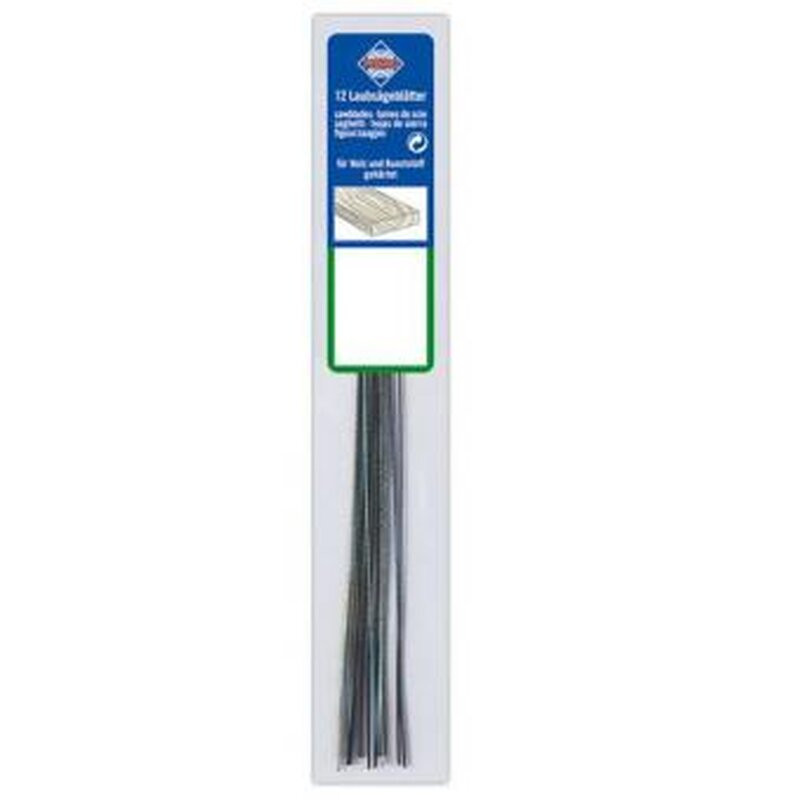 12 lames de scie à chantourner pour bois et plastique, extra fin 0 Pebaro Siva SV-131-0 - 1